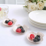 24 Pack | 3.5inch Mini Sea Shell Natural Wheat Straw Fiber Dessert Plates