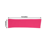 5 pack | 5"x12" Fuchsia Spandex Stretch Chair Sash