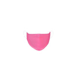 2 Ply Fuchsia Ultra Soft 100% Organic Cotton Face Masks, Reusable Fabric Masks With Soft Ear Loops