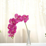 2 Stems | 40inch Tall Fuchsia Artificial Silk Orchid Flower Bouquets