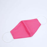 2 Ply Fuchsia Ultra Soft 100% Organic Cotton Face Masks, Reusable Fabric Masks With Soft Ear Loops