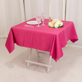 Fuchsia Seamless Lamour Satin Square Table Overlay- 54inch