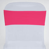 5 pack | 5"x12" Fuchsia Spandex Stretch Chair Sash