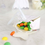 50 Pc Set | Wedding Dress & Tuxedo Shower Party Favor Candy Gift Boxes with Ribbon Ties