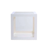 2pcs Transparent DIY Balloon Boxes, Baby Shower Party Decoration Boxes White Edges