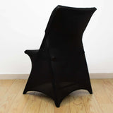 Black Stretch Spandex Lifetime Folding Chair Cover