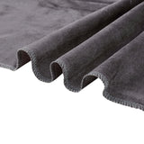 8ft Charcoal Gray Premium Velvet Backdrop Stand Curtain Panel, Drape