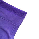 21ft Purple Pleated Polyester Table Skirt, Banquet Folding Table Skirt