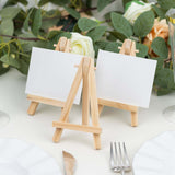 10 Pack | 5inch Natural Mini Rustic Place Card Table Number Holders