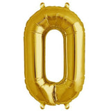 16" Shiny Metallic Gold Mylar Foil Alphabet Letter & Number Balloons