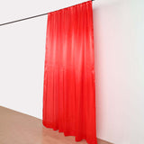 8ftx10ft Red Satin Formal Event Backdrop Drape, Window Curtain Panel