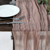 10ft Dusty Rose Gauze Cheesecloth Boho Table Runner