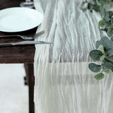 10ft Ivory Gauze Cheesecloth Boho Table Runner