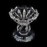 2.5inch Tall Gemcut Premium Crystal Glass Prism Votive Candle Holder Stand