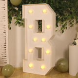 4ft White Large Marquee Light Up Letter B Mosaic Balloon Frame Pre-Cut Foam Board 10 Warm White