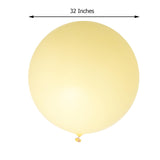 2 Pack | 32inch Large Balloons Helium or Air Latex Balloons Pastel Yellow