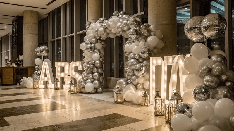 Glam Disco Halloween Balloon Arhc