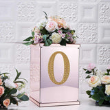 8inch Gold Decorative Rhinestone Alphabet Letter Stickers DIY Crafts - O