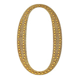 4inch Gold Decorative Rhinestone Number Stickers DIY Crafts - 0#whtbkgd