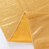 60x126inch Gold Shimmer Sequin Dots Polyester Tablecloth, Wrinkle Free Sparkle Glitter