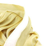 14ft Champagne Pleated Satin Double Drape Table Skirt