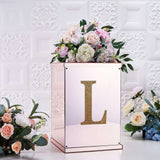 8inch Gold Decorative Rhinestone Alphabet Letter Stickers DIY Crafts - L