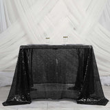 90" x 90" Black Premium Sequin Square Overlay