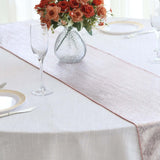 12x108inch Rose Gold Shimmer Sequin Dots Polyester Table Runner