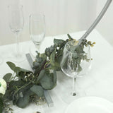 36Inch Silver Metal Round Hoop Wedding Centerpiece, Self Standing Table Floral Wreath Frame