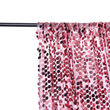 8ftx8ft Pink Big Payette Sequin Event Background Drapery Panel, Photo Backdrop Curtain