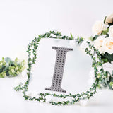 8 inch Black Decorative Rhinestone Alphabet Letter Stickers DIY Crafts - I