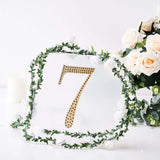 8inch Gold Decorative Rhinestone Number Stickers DIY Crafts - 7