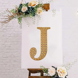 8inch Gold Decorative Rhinestone Alphabet Letter Stickers DIY Crafts - J