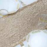 12"x108" Champagne Sequin Table Runners