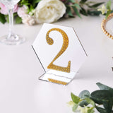 4inch Gold Decorative Rhinestone Number Stickers DIY Crafts - 2