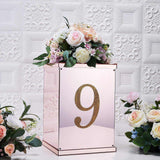 8inch Gold Decorative Rhinestone Number Stickers DIY Crafts - 9