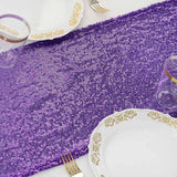 12"x108" Purple Sequin Table Runners