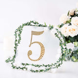 8inch Gold Decorative Rhinestone Number Stickers DIY Crafts - 5