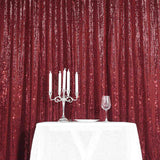 8ftx8ft Burgundy Sequin Event Background Drape, Photo Backdrop Curtain Panel