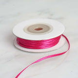 100 Yards 1/16" Fuchsia Single Face Satin Ribbon - Clearance SALE | TableclothsFactory