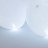 50 Pack White Round Mini LED Balls, Waterproof Battery Operated Balloon Lights