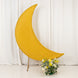Crescent Moon Shimmer Tinsel Spandex Backdrop Stand Cover – Gold, Fitted Sparkly Wedding