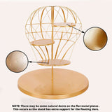 19inch Gold 4-Tier Hot Air Balloon Metal Cupcake Dessert Display Stand