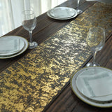 108inch Sparkly Metallic Gold Foil Thin Mesh Polyester Table Runner - 25GSM