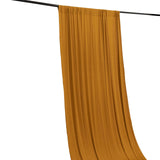 Gold 4-Way Stretch Spandex Photography Backdrop Curtain with Rod Pockets, Drapery Panel - 5ftx18ft