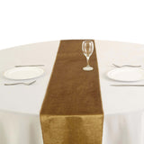 12" x 108" | Gold | Premium Velvet Table Runner