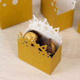 20 Pack Gold Glitter Princess Crown Candy Treat Boxes, Paper Favor Party Decoration - 3.5x2x5inch