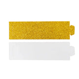 50 Pack Gold Glitter Paper Napkin Holders, 1.5inch Disposable Napkin Rings#whtbkgd