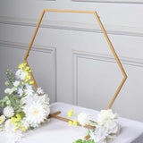 24inch Gold Metal Hexagon Self Standing Flower Balloon Frame Wedding Arch