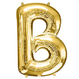 40inch Shiny Metallic Gold Mylar Foil Helium/Air Number and Letter Balloons